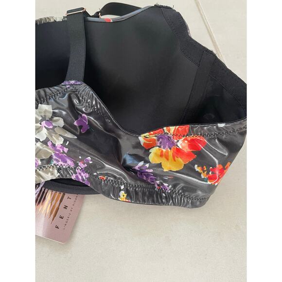 Savage X Fenty Lingerie Night Blooms Tropical Floral Demi Bra - Picture 8 of 10